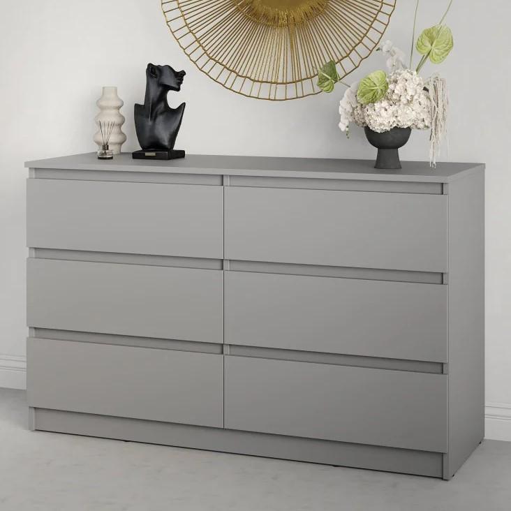 Comoda MBS Neo 6S (120x43x75.5 cm) Gri