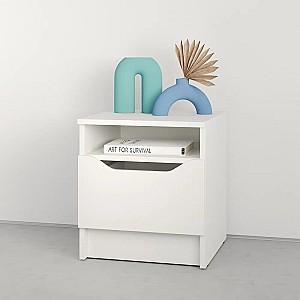 Noptiera MBS Lilu (40x40x44.5 cm) Alb