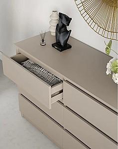 Comoda MBS Neo 6S (120x43x75.5 cm) Cașmir