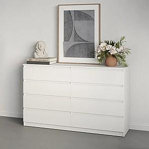 Comoda MBS Neo 8S (160x43x98 cm) Alb