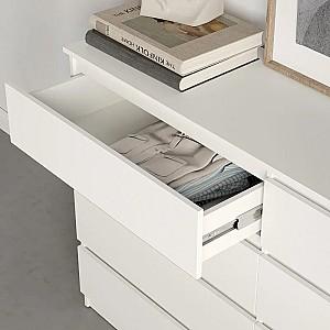 Comoda MBS Neo 8S (160x43x98 cm) Alb
