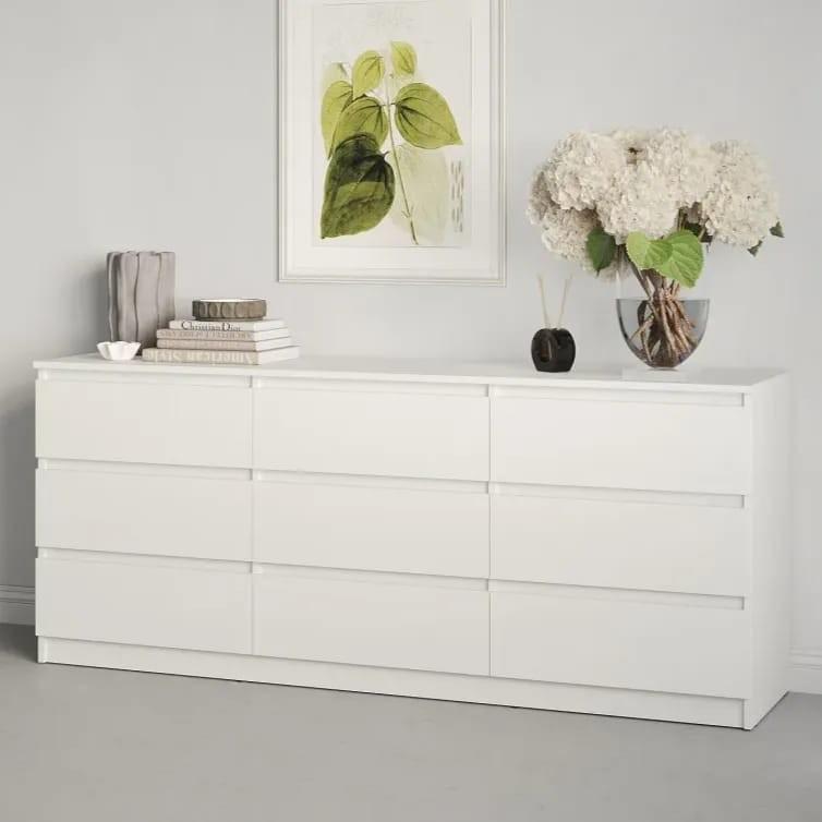 Comoda MBS Neo 9S (180x43x75.5 cm) Alb