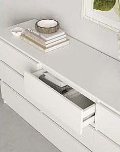 Comoda MBS Neo 9S (180x43x75.5 cm) Alb