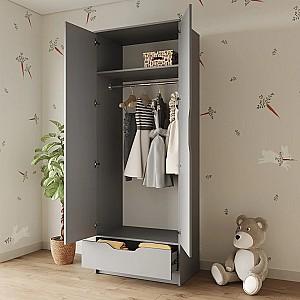 Dulap MBS Lilu 2D1S (80x50x210 cm) Gri