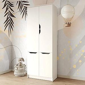 Dulap MBS Lilu 4D (80x40x210 cm) Alb