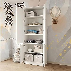 Dulap MBS Lilu 4D (80x40x210 cm) Alb