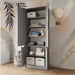 Dulap MBS Lilu 4D (80x40x210 cm) Gri