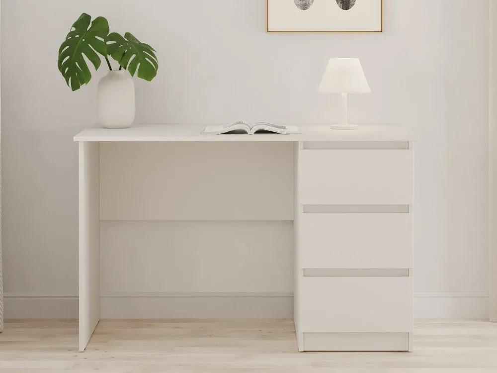 Masa de birou MBS Neo SK-3 (120x60x75.5 cm) Alb