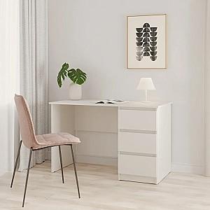 Masa de birou MBS Neo SK-3 (120x60x75.5 cm) Alb