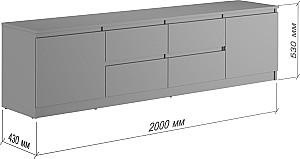 Tumba pentru televizor MBS Neo 2S2D (150x43x53 cm) Cașmir
