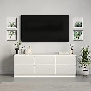 Tumba pentru televizor MBS Neo 6S (150x43x53 cm) Alb