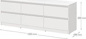 Tumba pentru televizor MBS Neo 6S (150x43x53 cm) Cașmir