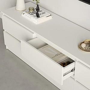 Tumba pentru televizor MBS Neo 6S (180x43x53 cm) Alb