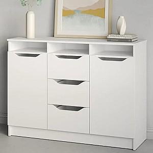Comoda MBS 1200 Lilu (121x40x89 cm) Alb