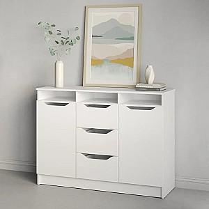 Comoda MBS 1200 Lilu (121x40x89 cm) Alb