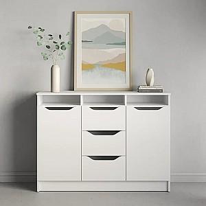 Comoda MBS 1200 Lilu (121x40x89 cm) Alb
