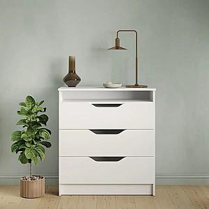 Comoda MBS 800 Lilu (81x40x89 cm) Alb