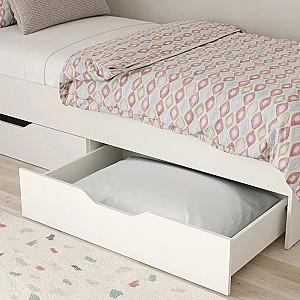 Pat copii MBS 900 Lilu 90x200 Alb