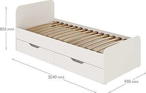 Pat copii MBS 900 Lilu 90x200 Cașmir