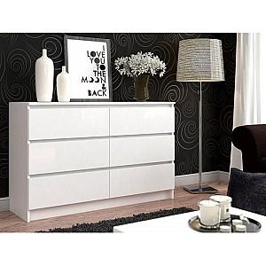 Comoda Akord K120 6SZ Alb