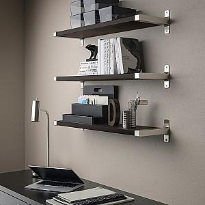 Raft de perete IKEA Bergshult/Granhult 80x20 Negru Maro/Nichelat