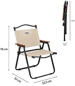 Scaun pliabil Nils Camp NC4307 Beige