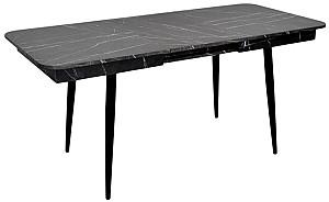 Set de masa si scaune Evelin DT 431-3R B + 4 scaune YTC-055 B / BLUVEL-14 (Dark Grey)