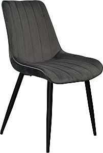 Set de masa si scaune Evelin DT 431-3R B + 4 scaune YTC-055 B / BLUVEL-14 (Dark Grey)