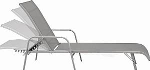Sezlong Jumi OM-358126 Grey