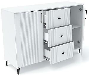 Comoda Yasen Loran 2D3S Alb Briliant / Alb