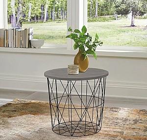 Masuta de cafea, reviste Halmar Mariffa Gray/Black