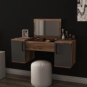 Masa de machiaj Hanah Home Mercan Light Walnut Anthracite