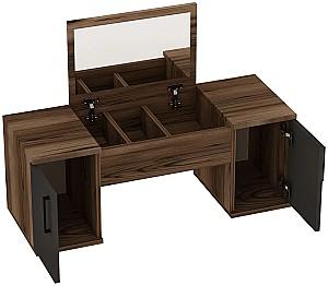 Masa de machiaj Hanah Home Mercan Light Walnut Anthracite