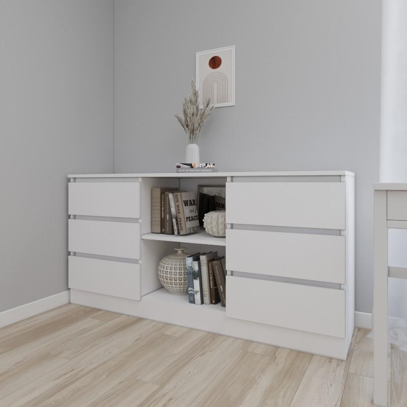 Comoda Smartex Т3 120 cm Alb
