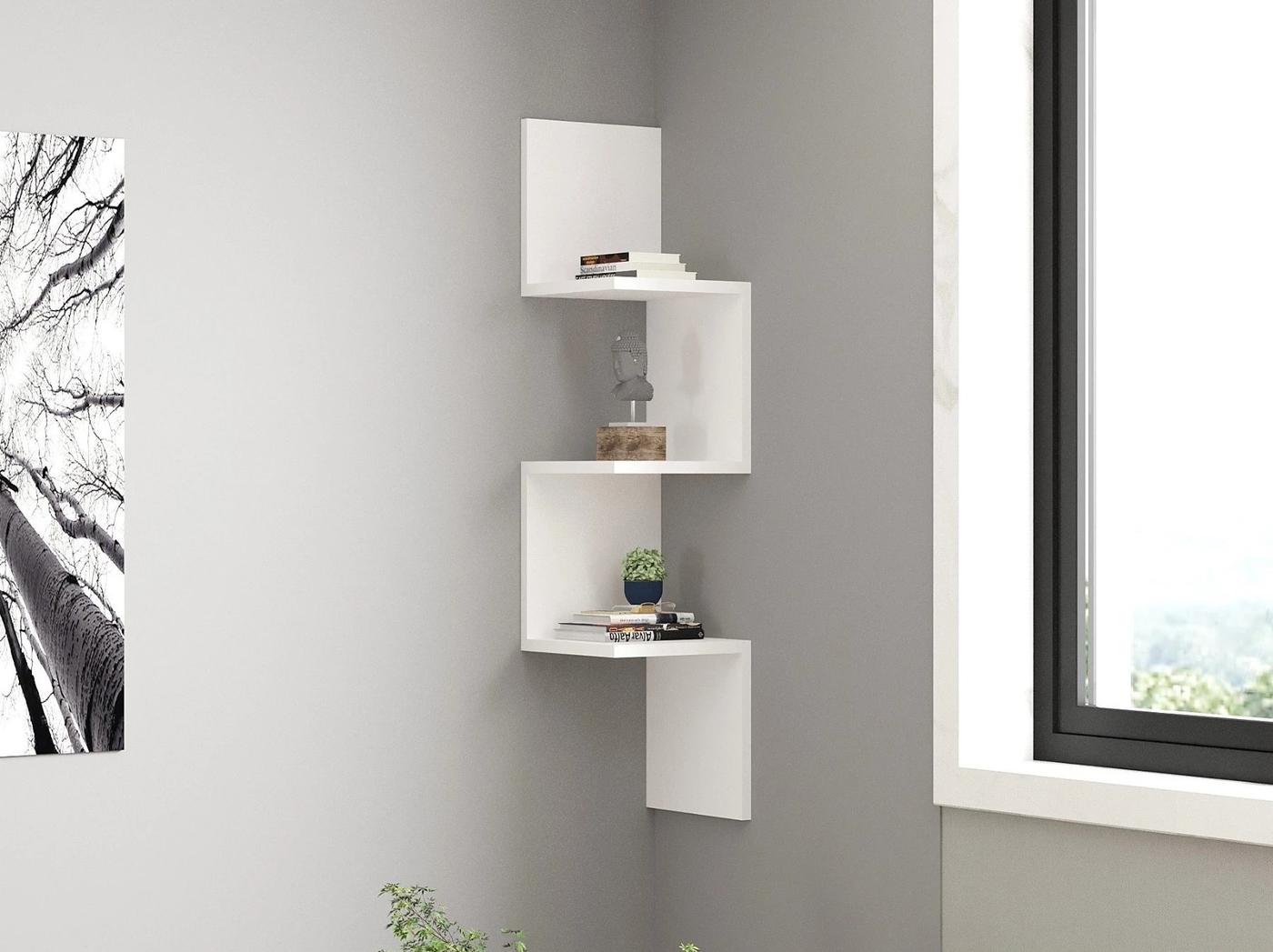Raft de perete Hanah Home Zikzak White