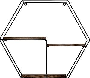 Raft de perete Mirage Meble Narcissus Walnut/Black