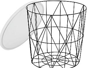 Masuta de cafea, reviste Halmar Mariffa White/Black