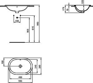 Lavoar baie Ideal Standard Connect E504701