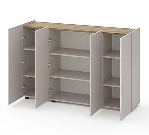 Comoda Nex Home B020 Cashmere (Bej)/Stejar Artisan (Maro)