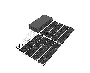 Rafturi pentru depozitare Nex Elegant 1840x950x440 mm Antracit