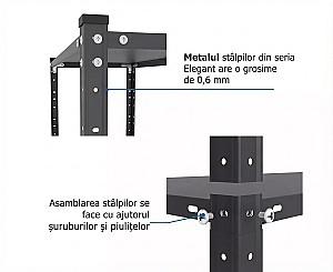 Rafturi pentru depozitare Nex Elegant 1840x950x440 mm Antracit