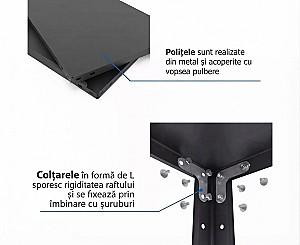 Rafturi pentru depozitare Nex Elegant 1840x950x440 mm Antracit