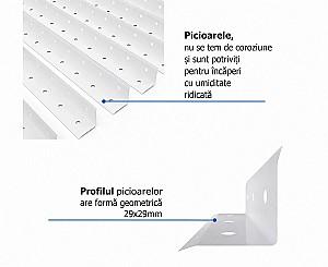 Rafturi pentru depozitare Nex REK 1500x750x300 mm White