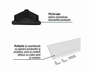 Rafturi pentru depozitare Nex REK 1500x750x300 mm White