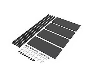 Rafturi pentru depozitare Nex REK 1500x750x300 mm Black