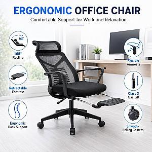 Fotoliu de birou Nex Home Confort Black