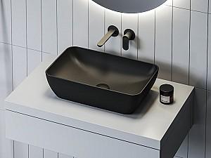 Lavoar baie Ravak Uni Slim 50 R Matt Black (XJX0D150000)