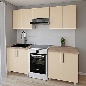 Set mobila bucatarie Smartex K1 220 cm Ivory