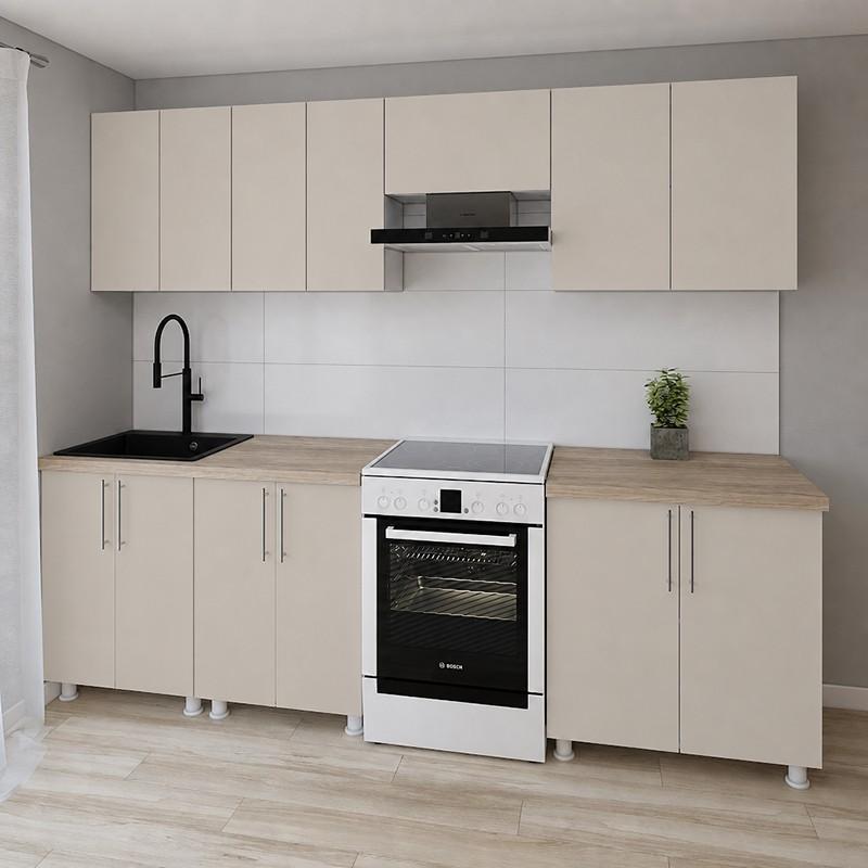 Set mobila bucatarie Smartex K1 260 cm Cașmir