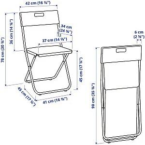 Scaun pliabil IKEA Gunde Negru